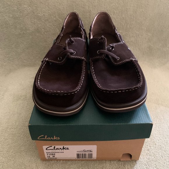 BNWOB Men\'s Clarks Couch Slippers Brown Size US 10 main image 4